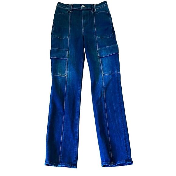 Express 90’s slim super high rise skinny cargo jeans 6l - Picture 4 of 15